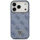 Guess 4G Triangle Logo MagSafe dėklas iPhone 17 Pro telefonui, mėlynas
