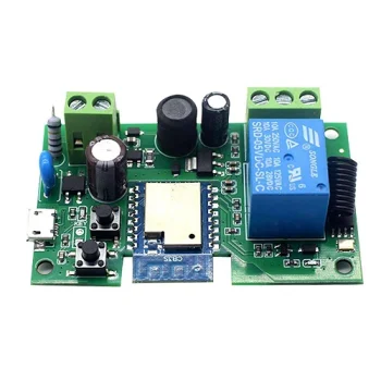 TUYA vartų ir įrenginių relės modulis 1CH 85-250V Wi-Fi RF