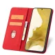 Atverčiamas dėklas Magnet Fancy Case skirtas Samsung Galaxy S23+ su stovu ir pinigine, raudonas
