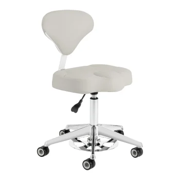 Cosmetic Stool Azzurro 156-F bump-up, Grey