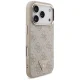 Guess 4G Triangle Logo MagSafe dėklas iPhone 18 Pro / 17 Pro, rausvo aukso