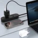 Dudao A28PEU PD 45W GaN 2x USB-C įkroviklis, juodas