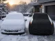 Vandeniui atsparus automobilio uždangalas (L dydis), juodas/pilkas