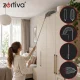 Zortiva teleskopinė dulkių šluostė 80–250 cm su 2 antgaliais, pilka / sidabrinė