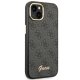 Guess 4G Vintage Gold Logo Case for iPhone 14 Plus - Black