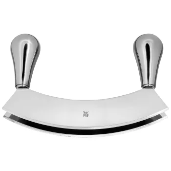 WMF dviejų ašmenų smulkinimo peilis 18 cm, sidabro spalvos