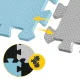 4Fizjo Foam Puzzle Play Mat for Kids, 90x90 cm, Light Blue