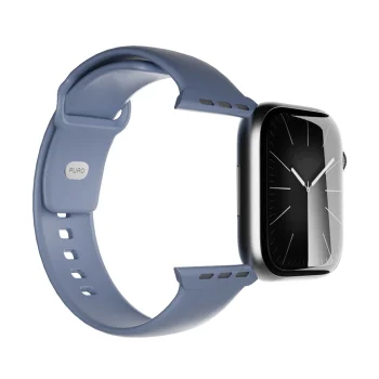 Puro Icon silikoninis dirželis Apple Watch 44/45/46/49mm, mėlynas