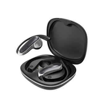 Belaidės OWS ausinės Dudao U17Z Bluetooth 5.3 su ausų kabliukais, juodos