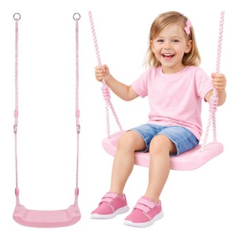 Kruzzel Plastic Swing for Kids, Pink