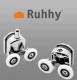Dušo kabinos durelių ratukai Ruhhy 22900, 8 vnt.