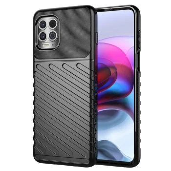 TPU dėklas Motorola Moto G100 / Edge S, Thunder Case, juodas