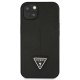 Guess Saffiano Triangle Logo dėklas, skirtas iPhone 13 mini, juodas