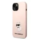 Karl Lagerfeld dėklas iPhone 14 Plus telefonui, Choupette, rožinis