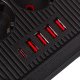 Maclean MCE391 B Power Strip, 6 Sockets, 4x USB-A, 1x USB-C, 2500W, 3m, Black