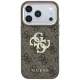 Guess 4G & Big Resin Logo dėklas, skirtas iPhone 17 Pro Max / 18 Pro Max, rudas