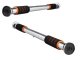 Adjustable Steel Pull-Up Bar for Doorway with Neoprene Grips, Orange