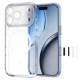 Tech-Protect MagPeak MagSafe CC dėklas iPhone 18 Pro / 17 Pro, skaidrus