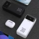 Dudao K15MAX 30000mAh PD 22.5W Powerbank with Built-in Cables - White
