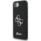 Guess Fixed Glitter Big 4G dėklas skirtas iPhone 16e, juodas