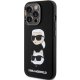 Karl Lagerfeld dėklas iPhone 15 Pro Max telefonui, juodas