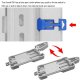 Sonoff DR DIN Rail Tray Adjustable Holder Basic, RF, Dual, Pow