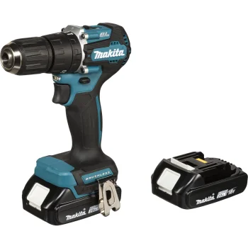 Akumuliatorinis smūginis gręžtuvas-suktuvas Makita DHP487RAJ 18V LXT (2x 2.0Ah)