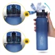 4Fizjo Sports Water Bottle, Tritan, 650 ml, Blue