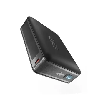 Išorinė baterija SBS HD 30W 10000mAh su LCD ekranu, juoda