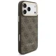 Guess 4G dėklas su MagSafe pinigine iPhone 17 Pro Max, rudas
