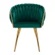 Elegantiška aksominė kėdė 4Rico QS-GW06G, žalia
