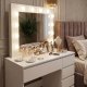 Kosmetinis staliukas su LED veidrodžiu ir kėdute ModernHome 141164
