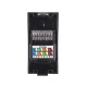 LAN lizdo modulis Maclean MCE725B, Cat 6, viengubas, juodas