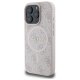 Guess 4G Ring Classic Logo MagSafe dėklas iPhone 16 Pro Max, rožinis