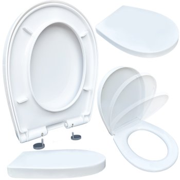 Duo-Sanit universalus lėtai nusileidžiantis klozeto dangtis, baltas