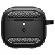 Ausinių dėklas Spigen Rugged Armor, skirtas AirPods 4, juodas