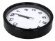 Large Silent Wall Clock with Second Hand, 20 cm, Black