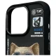 Nimmy Cool&Cute 2.0 Dog dėklas, skirtas iPhone 16 Pro Max, juodas
