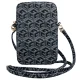 Guess Zip GCube Bottom Stripe rankinė telefonui, juoda