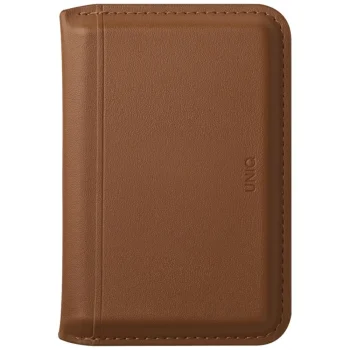 Uniq Lyden DS magnetinė RFID piniginė-telefono stovas, ruda
