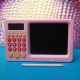 Maxlife MXWB-01 Creative Writing Drawing Graphic Board Tablet with Calculator + Stylus, Pink