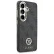 Guess 4G Rhinestone Round Logo MagSafe dėklas Samsung Galaxy S26, juodas