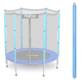 Neo-Sport batuto viršutinis stulpelis 140 cm (4.5 ft) su išoriniu tinklu, mėlynas