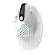 Belaidė vertikali ergonominė pelė Delux M618XSD BT+2.4G RGB, balta