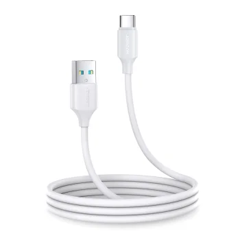 Joyroom Long-Lasting Series A9 USB-A / USB-C laidas 3A 1m, baltas