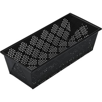 Kaiser CrispTec perforuota duonos kepimo forma, 25x11 cm, juoda