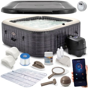Intex 28450NP-Z pripučiamas SPA baseinas su hidromasažu, 4 asmenims, 175x71 cm