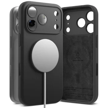 Ringke dėklas iPhone 17 Pro telefonui Silicone Magnetic MagSafe, violetinis