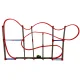 Magnetinė automobilių trasa Anti-Gravity, 123 cm, 120 elementų
