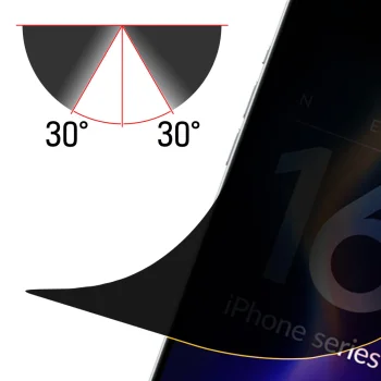 3mk Silky Matt Privacy matinė apsauginė plėvelė iPhone 16 Pro